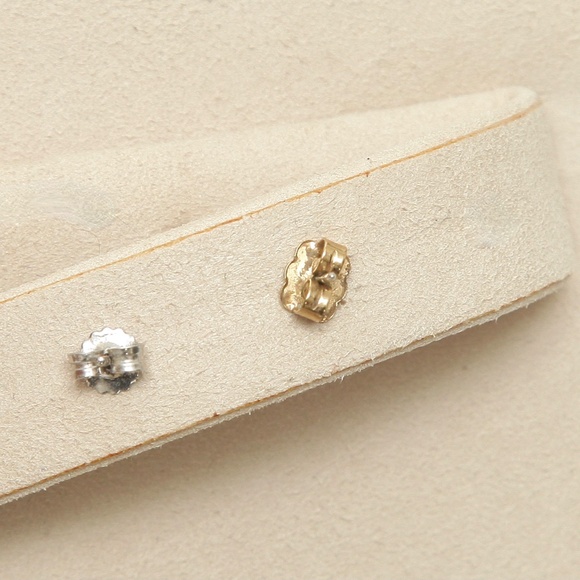 MAJORICA Pearl Rhodium Silver Earrings Heart 3mm PURE LOVE Collection - Picture 2 of 3